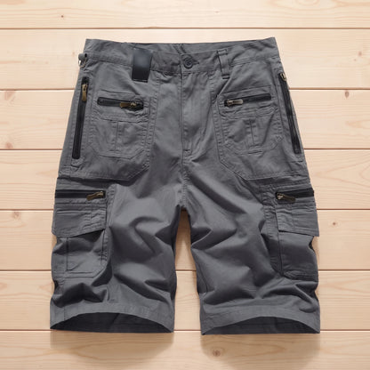 MULTI POCKET CARGO SHORTS Grey