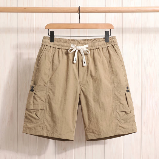SNAP POCKET CARGO SHORTS Khaki