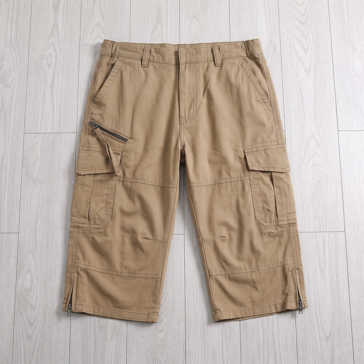 CARGO CAPRI SHORTS Khaki
