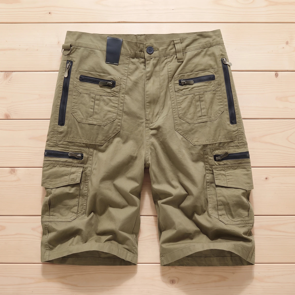 MULTI POCKET CARGO SHORTS Khaki