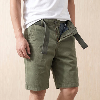 COTTON CHINO SHORTS worn