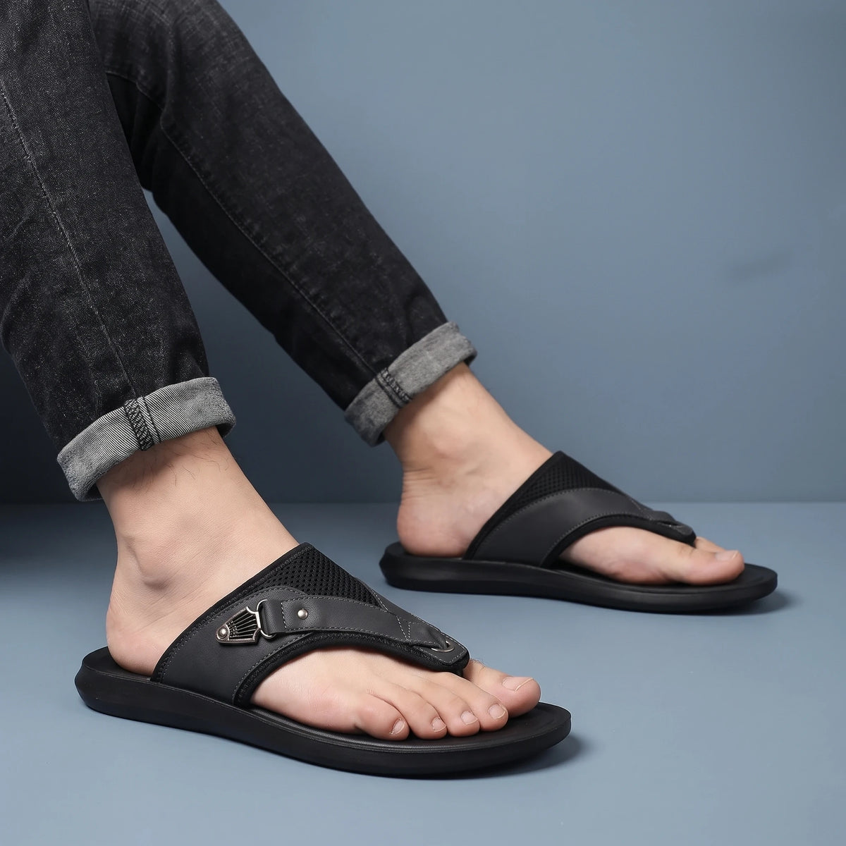 SOFT SOLE FLIP FLOPS worn