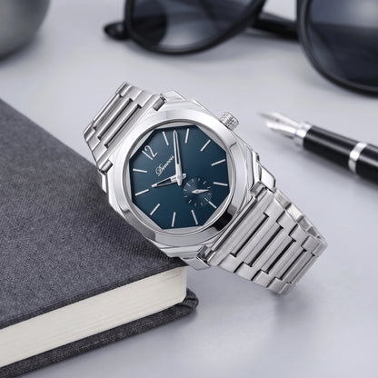 OCTAGON STEEL WATCH Silver Blue