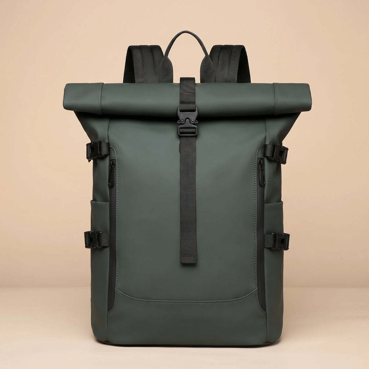 STRAP ROLL TOP BACKPACK Green