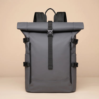STRAP ROLL TOP BACKPACK Grey
