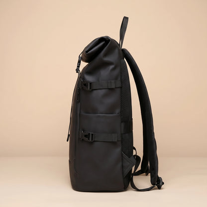 STRAP ROLL TOP BACKPACK side view